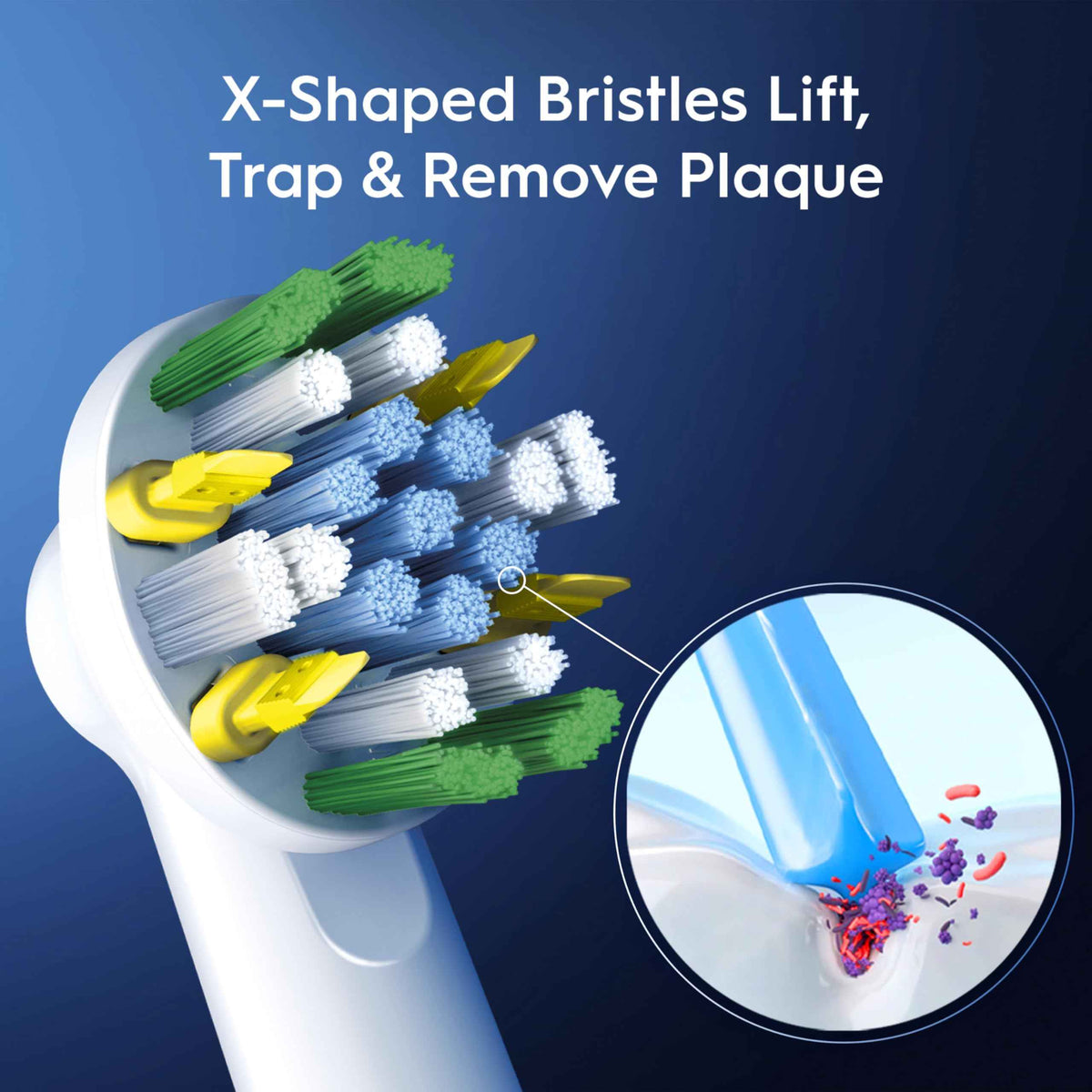 Oral-B FlossAction XFilaments Electric Toothbrush Replacement Brush Heads Refill, white (3 count) 🍁 All In One Marketplace Canada