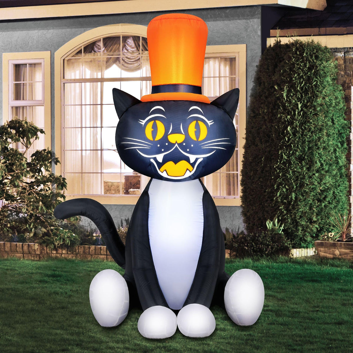 Occasions Halloween 5 Foot Inflatable Black Cat with Top Hat