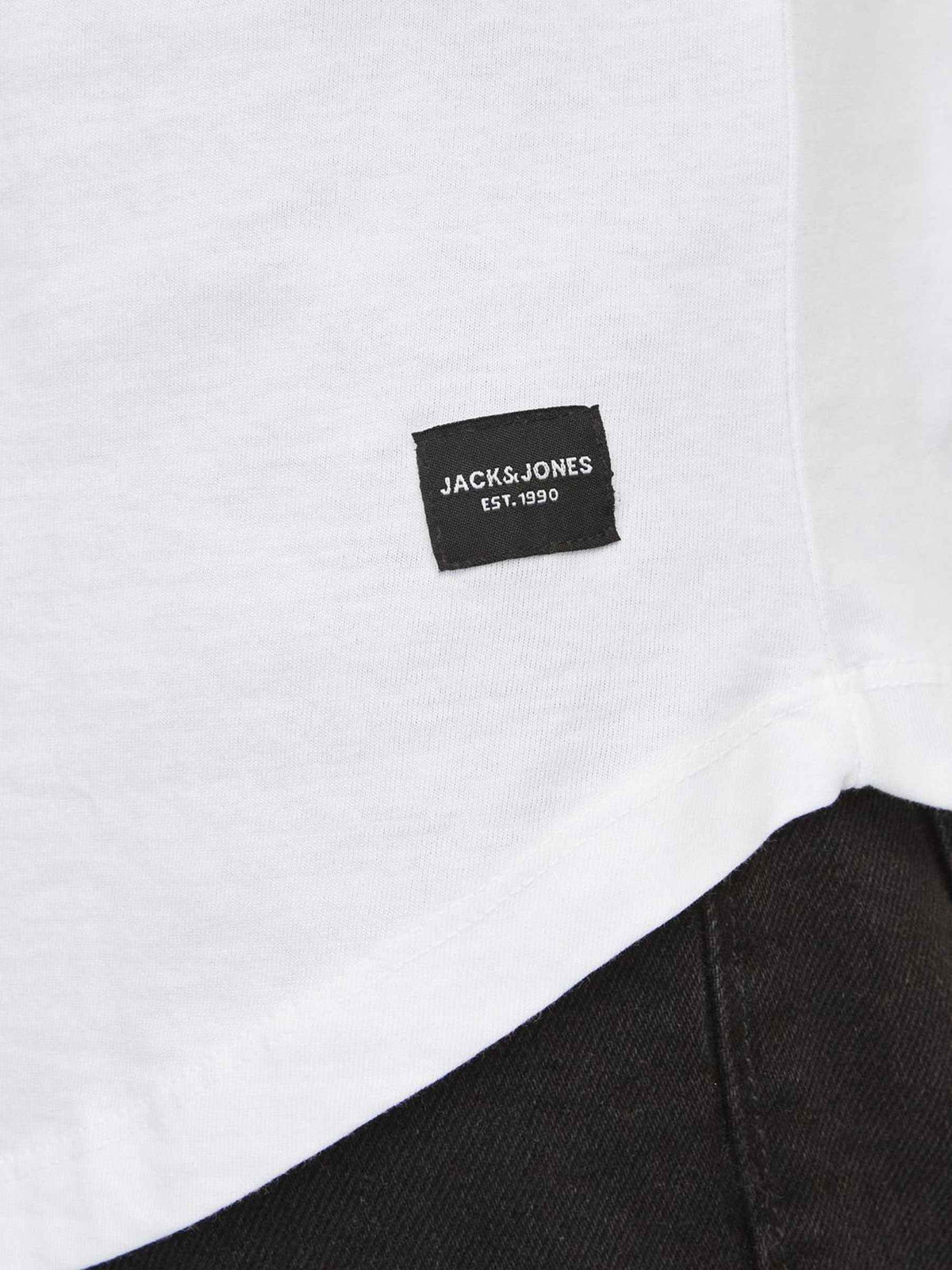 JACK & JONES Men's Long Line Fit T-Shirt JJENOA TEE SS Crew Neck NOOS White Medium 🍁 All In One Marketplace Canada