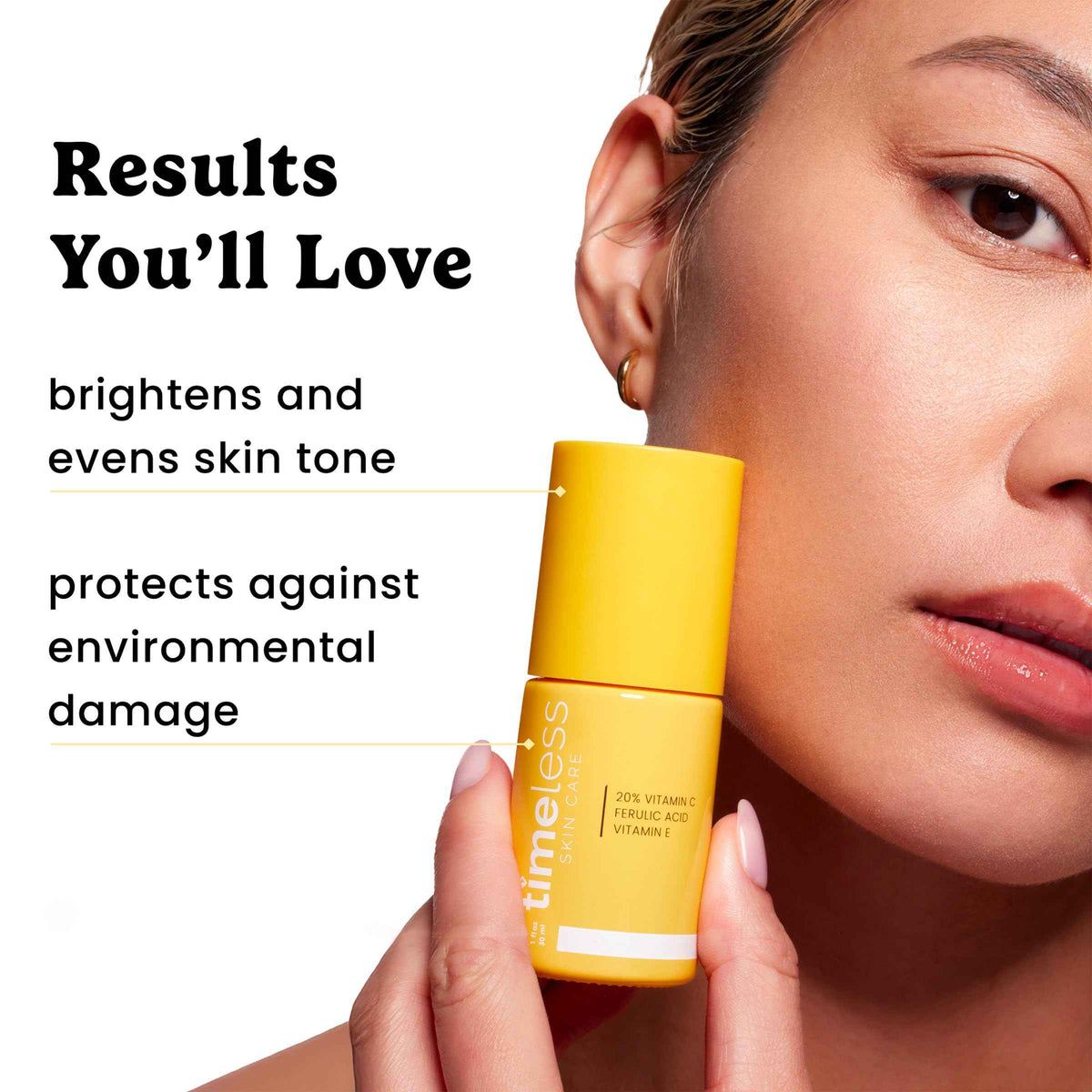 Timeless Skin Care Vitamin C Serum with Vitamin E & Ferulic Acid - 20% Vitamin C Brightening - Face Serum for Oily & Dry Skin - Fragrance-Free for Skin Care (30 ml (Pack of 1)) 🍁 All In One Marketplace Canada