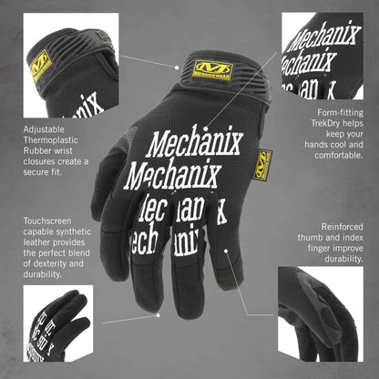 Mechanix Wear: The Original Work Glove with Secure Fit, Synthetic Leather Performance Gloves for Multi-purpose Use, Durable, Touchscreen Capable Safety Gloves for Men (Black, Large) 🍁 All In One Marketplace Canada