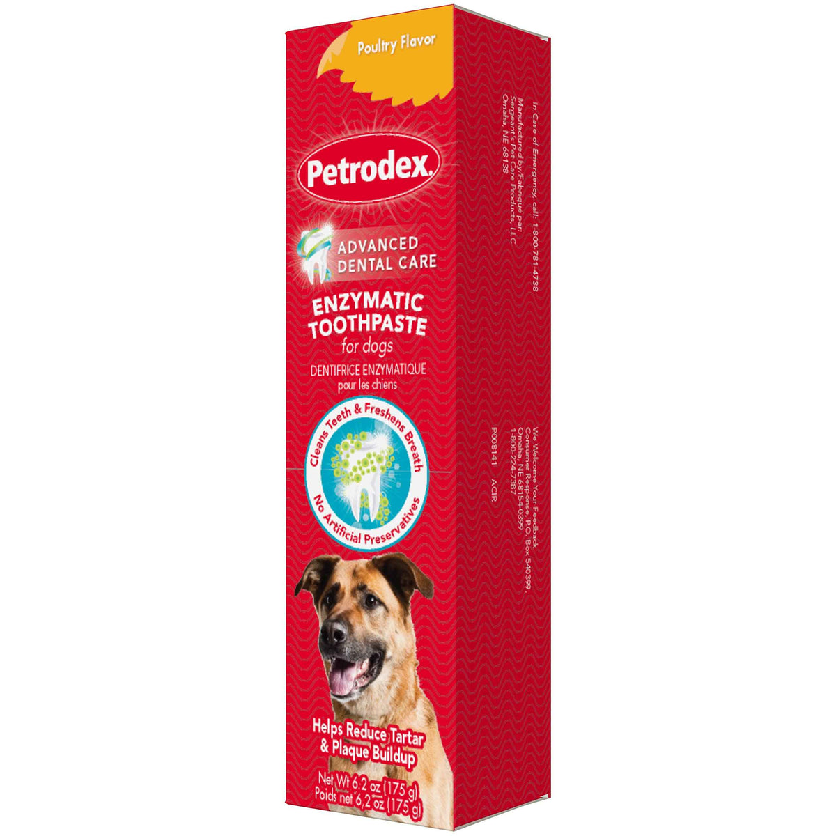 Petrodex Enzymatic Toothpaste for Dogs, Pet Dental Care, Poultry Flavor, 6.2 oz 🍁 All In One Marketplace Canada