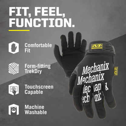 Mechanix Wear: The Original Work Glove with Secure Fit, Synthetic Leather Performance Gloves for Multi-purpose Use, Durable, Touchscreen Capable Safety Gloves for Men (Black, Large) 🍁 All In One Marketplace Canada