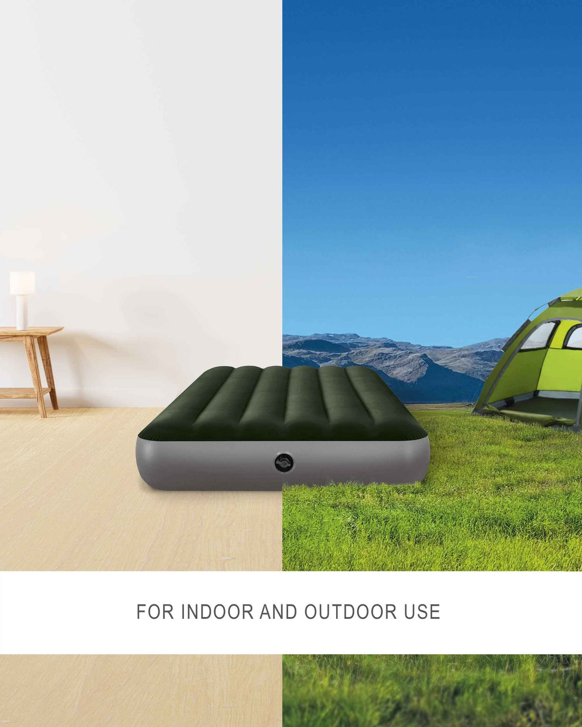 INTEX 64777E Dura-Beam Standard Prestige Air Mattress: Fiber-Tech – Twin Size – 10in Bed Height – 600lb Weight Capacity – Pump Included 🍁 All In One Marketplace Canada