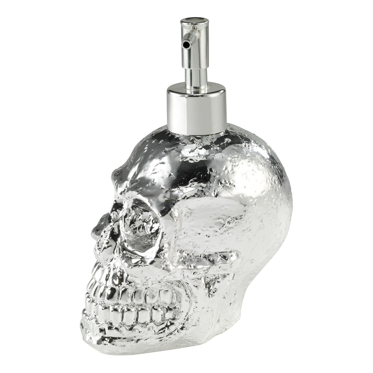 Avanti Linens - Soap Dispenser/Lotion Pump, Guest Bathroom Essentials, Skull Design Bath Decor (Halloween Collection)