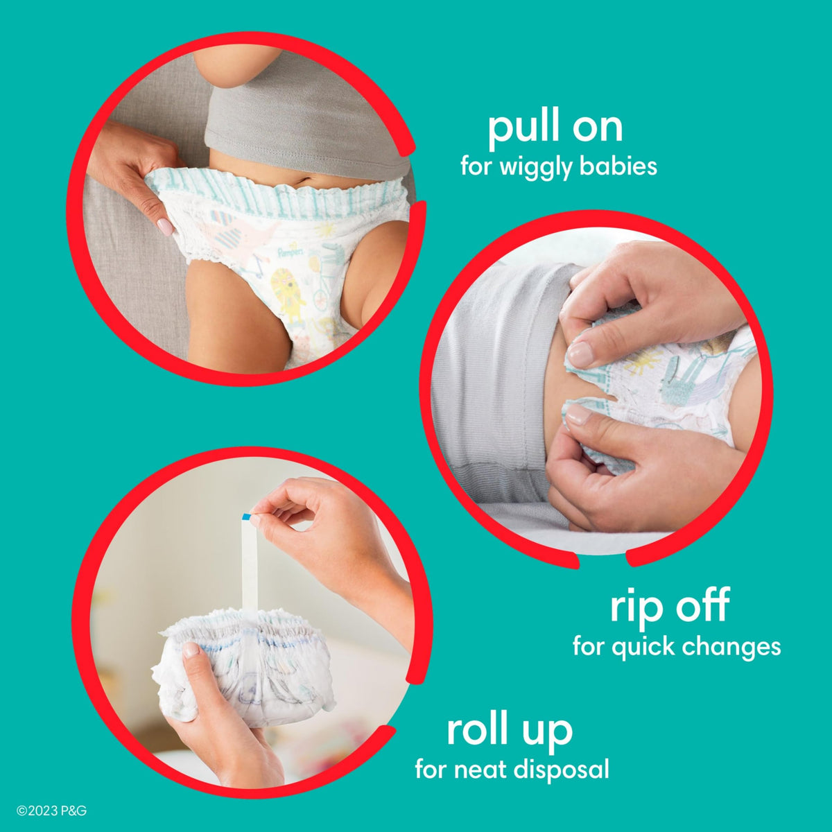 Pampers Cruisers 360 Pull-On Diapers, Size 4 (22-37 lbs), Babyproof up to 100% leakproof diaper1 Pack (Count of 144) 🍁 All In One Marketplace Canada