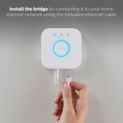 Philips Hue Bridge - Unlock the Full Potential of Hue - Multi-Room and Out-of-Home Control - Create Automations and Zones - Secure, Stable Connection Won't Strain Your Wi-Fi - Works with Voice, Matter 🍁 All In One Marketplace Canada