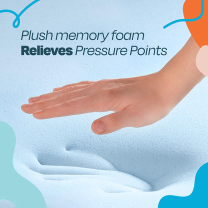 Linenspa 3 Inch Memory Foam Mattress Topper, Gel Infused Twin XL Mattress Topper, CertiPUR-US Certified, Topper Only 🍁 All In One Marketplace Canada