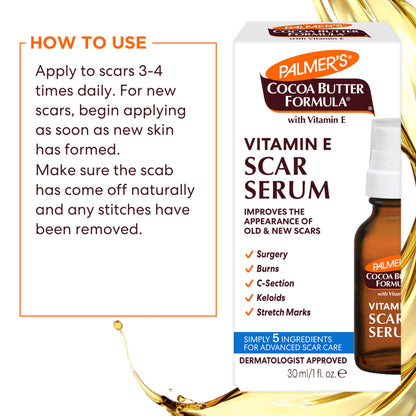 Palmer's Cocoa Butter Formula Vitamin E Scar Serum, 30ml 🍁 All In One Marketplace Canada