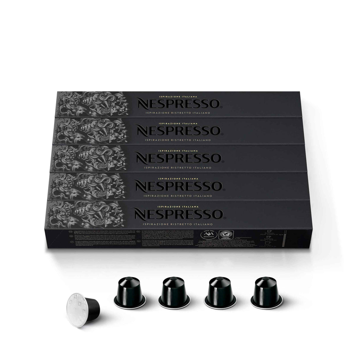 Nespresso Original Ristretto Coffee Pods, Dark Roast, Intensity 10, 50 Pods 🍁 All In One Marketplace Canada