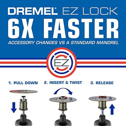 Dremel EZ456B 1 1/2-Inch EZ Lock Rotary Tool Cut-Off Wheels- Rotary Tool Cutting Accessories, Perfect for Slicing Sheet Metal and Copper Pipe, 12 Pieces 🍁 All In One Marketplace Canada