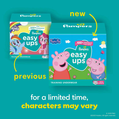 Pampers Easy Ups Training Underwear Peppa Pig Size 6 4T-5T, 1 Pack (Count of 56) 🍁 All In One Marketplace Canada