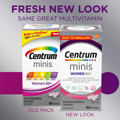 Centrum Women 50 Plus Multivitamins/Minerals Supplement for Women 50+, 160 Mini Tablets 🍁 All In One Marketplace Canada