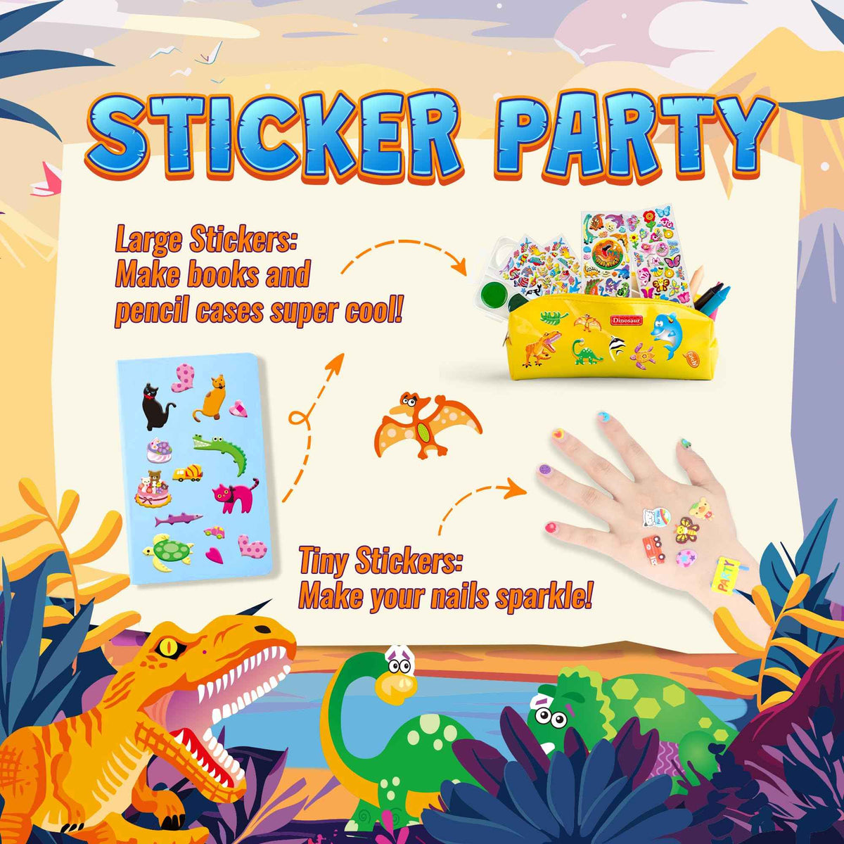 3200+ Stickers for Kids, 3D Puffy Stickers, 64 Different Sheets, Cute Animals Stickers for Boys Girls Teachers, Classroom Reward, Craft Scrapbooking, Party Gift 🍁 All In One Marketplace Canada