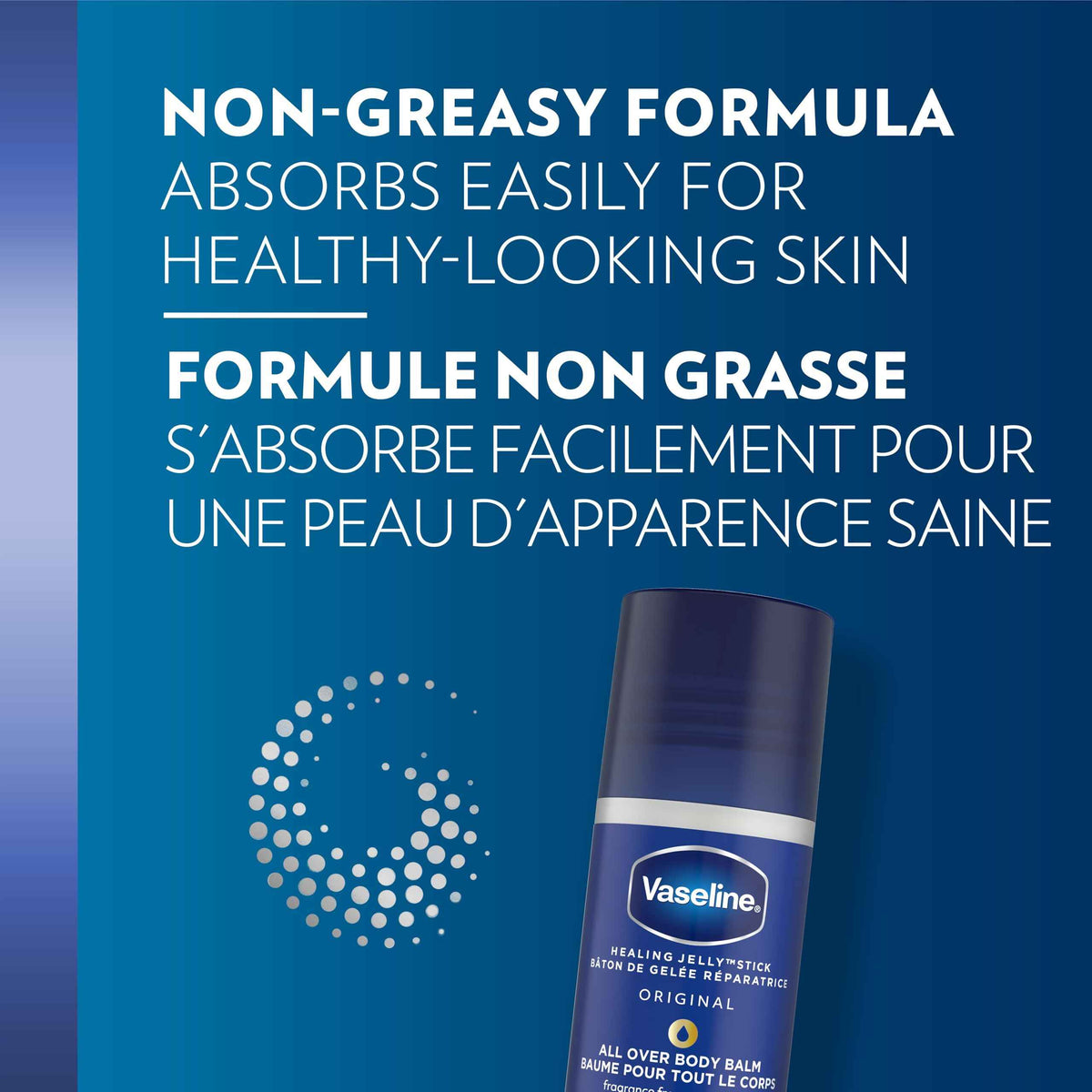 Vaseline All Over Jelly Balm Stick Healing Jelly Skin Care Unscented 40g (Pack of 3) 🍁 All In One Marketplace Canada