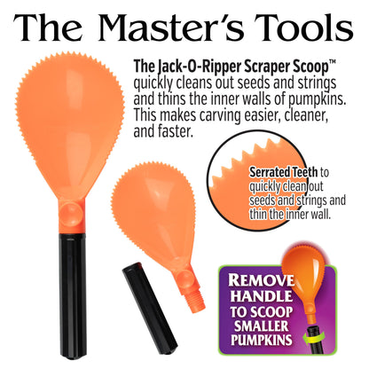Pumpkin Masters Premium All in One Carving Kit – Comprehensive Halloween Pumpkin Carving Kit with Large Handled Tools and New Patterns