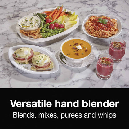 Proctor Silex Electric Immersion Blender with Detachable Dishwasher Safe Handheld Hand Blender Stick, 2-Speeds, 150 Watts, White (59739) 🍁 All In One Marketplace Canada