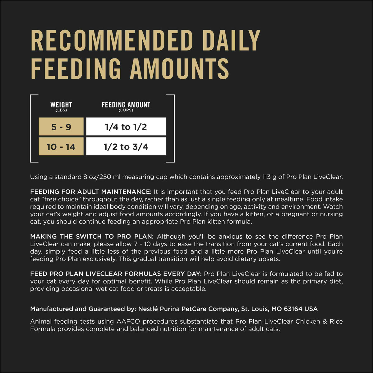 Purina Pro Plan Specialized LiveClear Dry Cat Food, Chicken & Rice - 7.26 kg Bag (1 Pack) 🍁 All In One Marketplace Canada