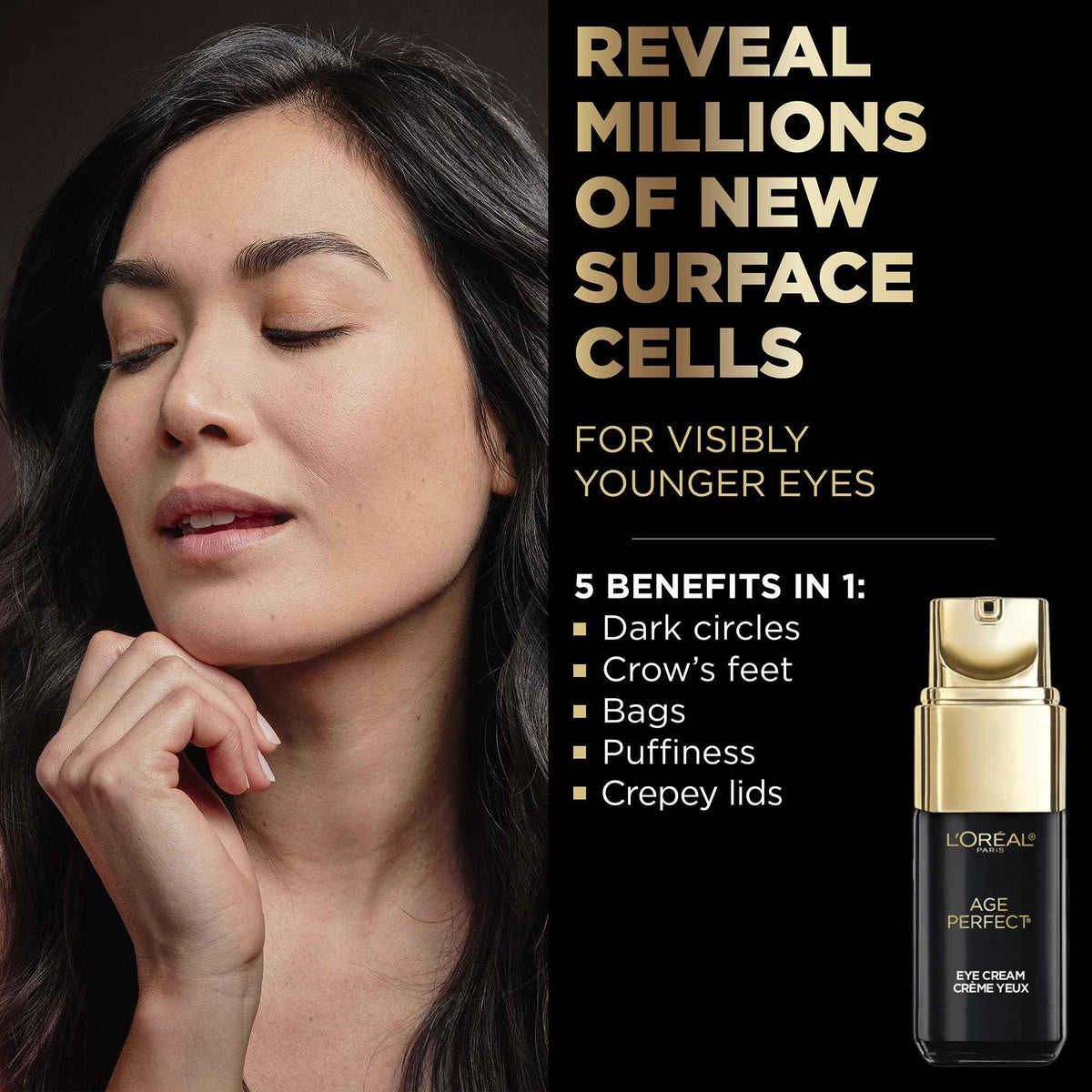 L'Oreal Paris Age Perfect Cell Renewal Anti-Aging Under Eye Cream, Vitamin E, Antioxidants, For Sensitive Skin, Dermatologist Tested, Paraben Free, 0.5 fl oz 🍁 All In One Marketplace Canada