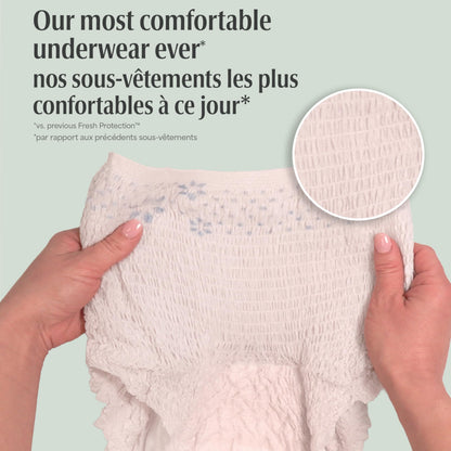 Depend Fresh Protection Adult Incontinence Underwear for Women (Formerly Depend Fit-Flex), Disposable, Maximum, Medium, Blush, 42 Count 🍁 All In One Marketplace Canada