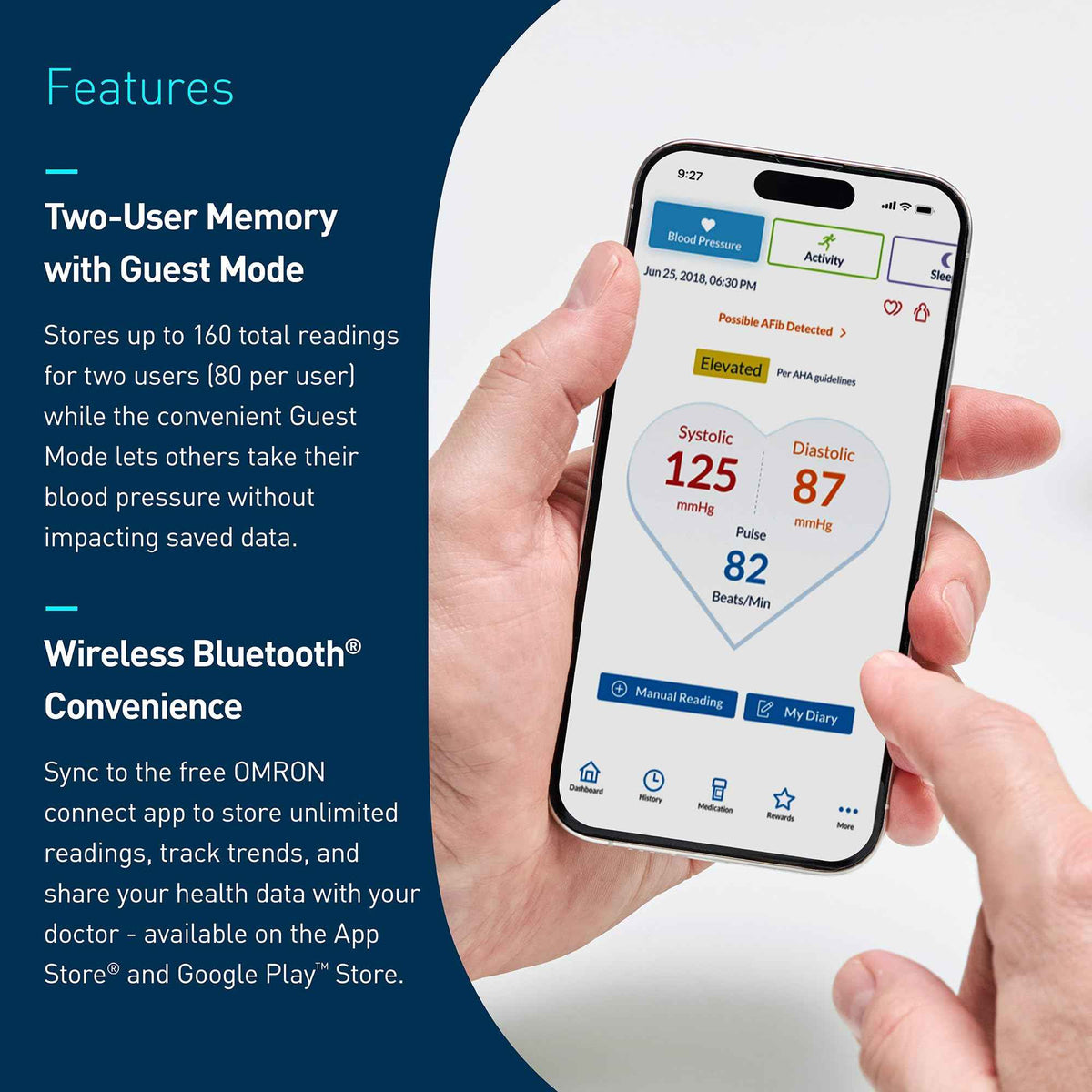 OMRON Gold Upper Arm Blood Pressure Monitor - Clinically Validated Blood Pressure Arm Cuff - Use OMRON Connect App for Unlimited Measurements 🍁 All In One Marketplace Canada