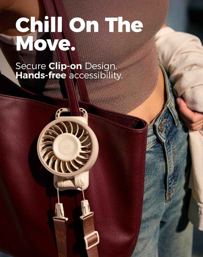 Diveblues Portable Hand Fan - Mini USB Rechargeable Handheld Fan Up to 12 Hours Cooling, 1-100 Speed Personal Fan with Turbo Airflow, 180° Foldable Desk Fan for Office & Bedroom & Travel & Commuting 🍁 All In One Marketplace Canada