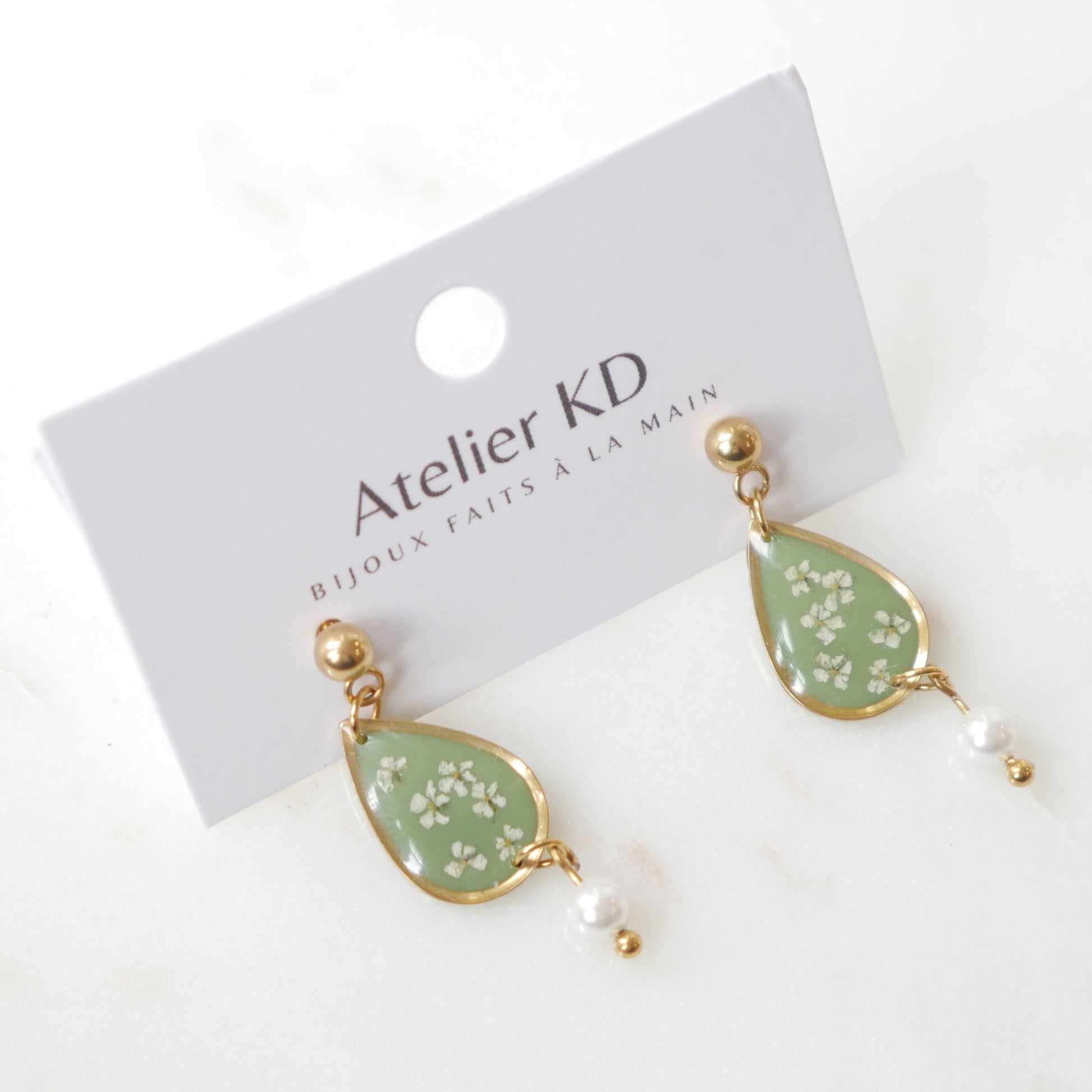Boucles d'oreilles Perla - goutte 16mm - Édition spéciale automne 2025