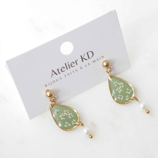 Boucles d'oreilles Perla - goutte 16mm - Édition spéciale automne 2025