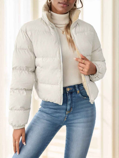 Women's Frenchy Zip-Up Reversible Hooded Jacket