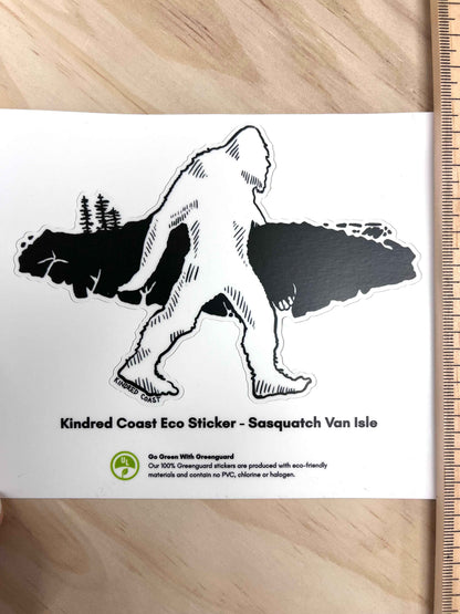 SASQUATCH VAN ISLE Eco Vinyl Stickers