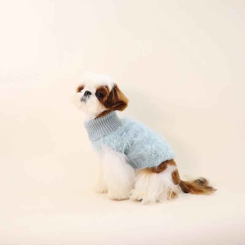 SkyCloud Fuzzy Dog Sweater | Cozy Plush Dog Sweater