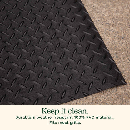 Cuisinart Premium Deck and Grill Mat, 65" x 36", Non-Slip Rubber Mat for BBQ, All Season Protection for Patio, Deck and Porch (CGMT-300C) 🍁 All In One Marketplace Canada