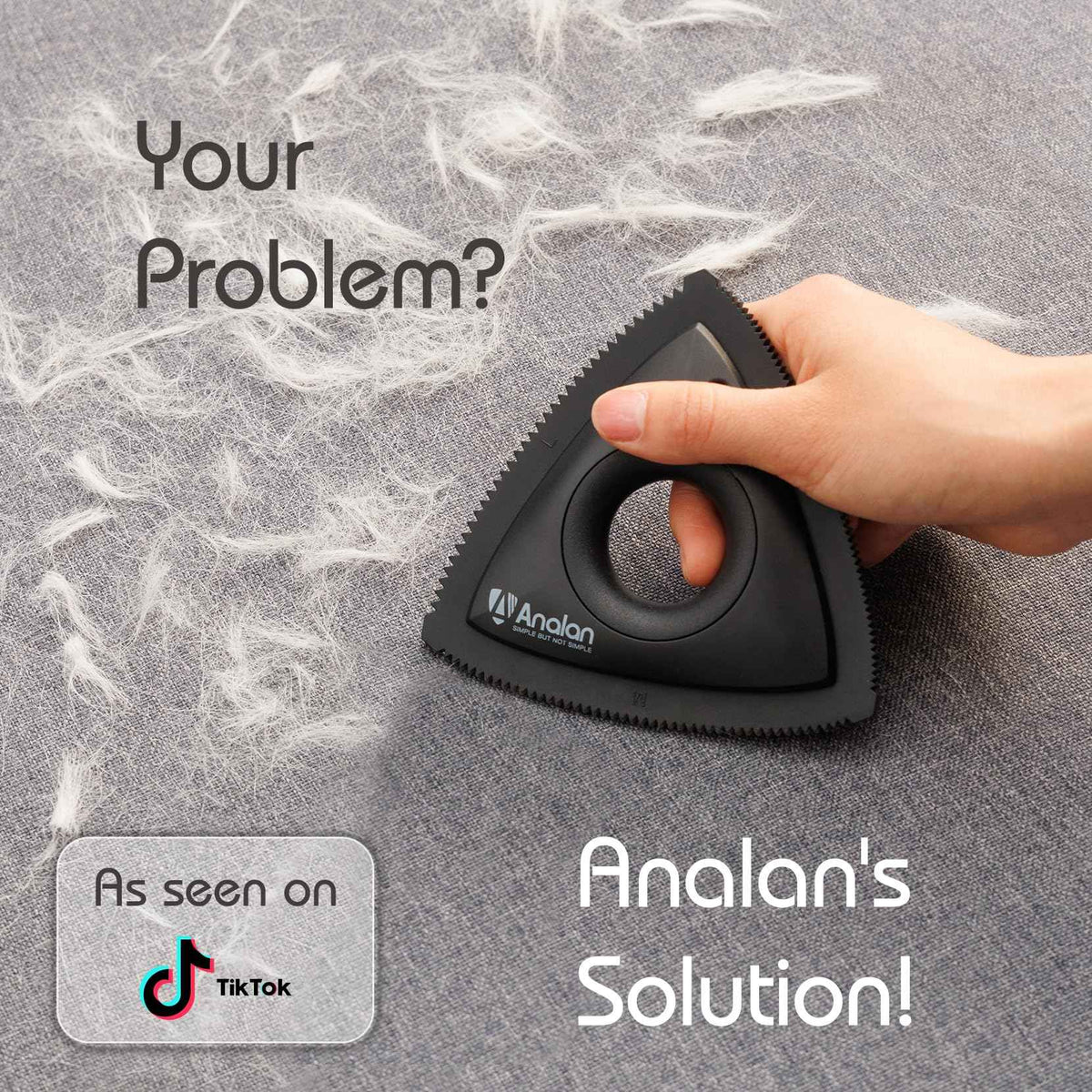 Analan Mini Pet Hair Remover for Car Detailing Dog Hair Tool Brush(Black) 🍁 All In One Marketplace Canada