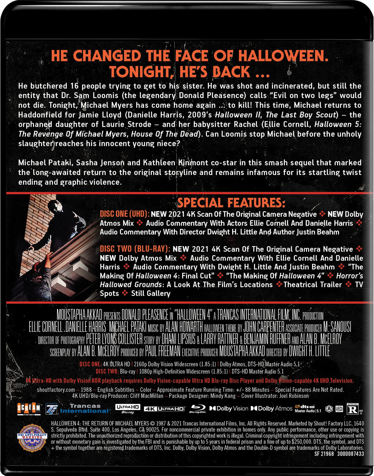 Halloween 4: The Return of Michael Myers - Collector's Edition 4K Ultra HD + Blu-ray