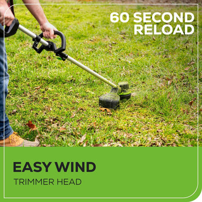 Greenworks 80V 16″ Brushless Cordless String Trimmer (2.0Ah Battery & Rapid Charger Included) – Variable Speed, .080 Dual Line Bump Feed & Lightweight for Yard, Garden & Lawn Grass 🍁 All In One Marketplace Canada