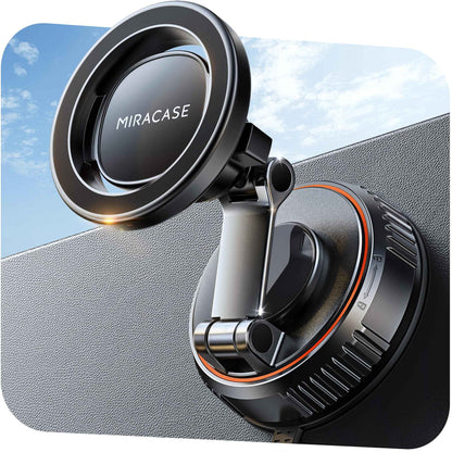 Miracase for MagSafe Car Mount[20 Powerful N55 Magnets+Industrial-Grade Vacuum Base] Magnetic Phone Holder Car 360° Full-Directional Adjustment, Fit for Windshield & Dashboard with All Smartphones 🍁 All In One Marketplace Canada