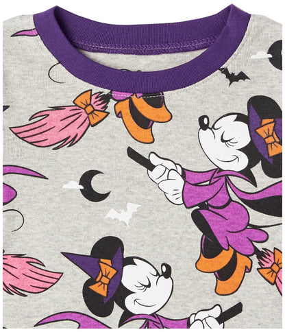 Disney | Marvel | Star Wars Girls' Pajama Set, Minnie/Halloween, 8 Years
