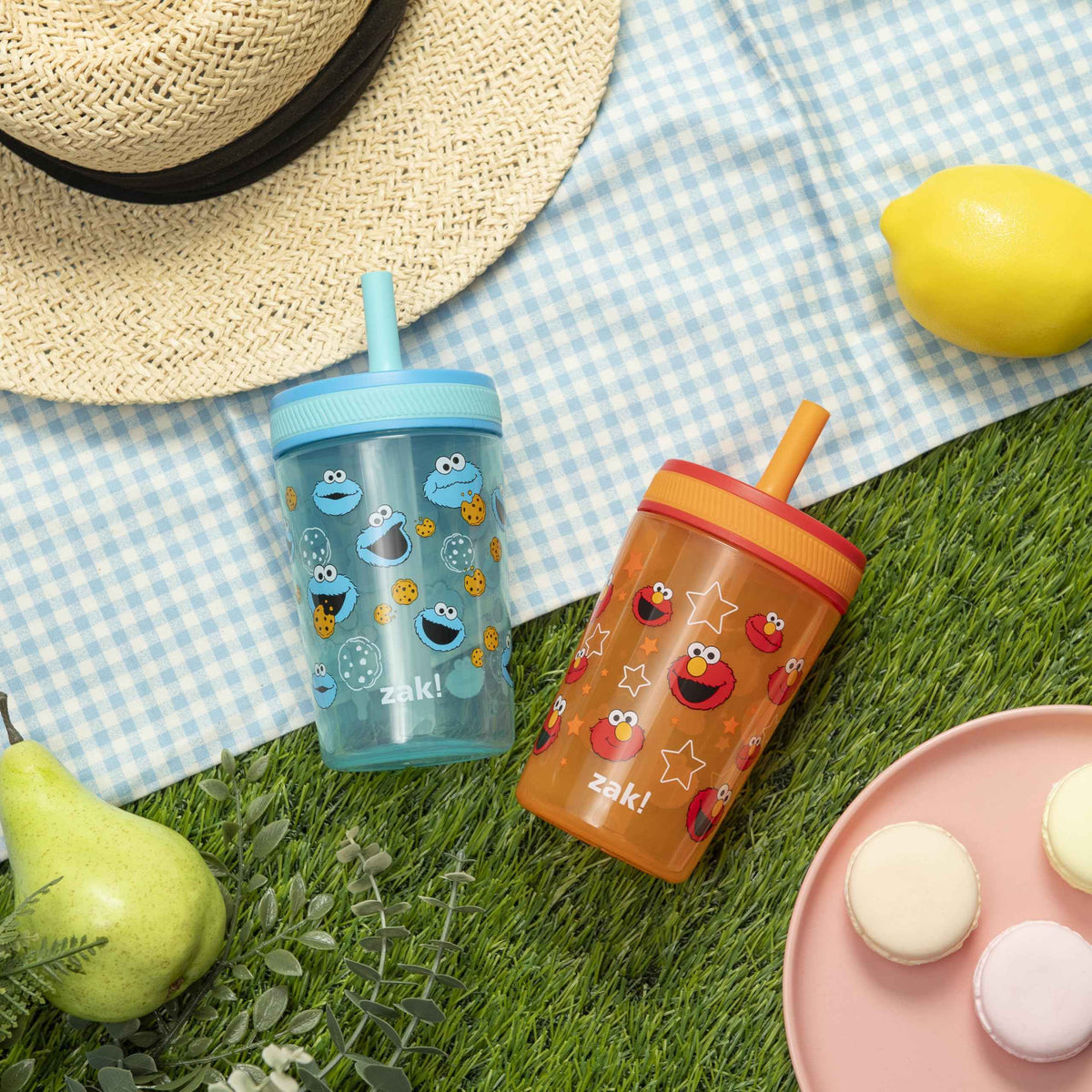 Zak Designs Sesame Street Kelso 15oz Leak-Proof Toddler Straw Cups, 2-Pack 🍁 All In One Marketplace Canada