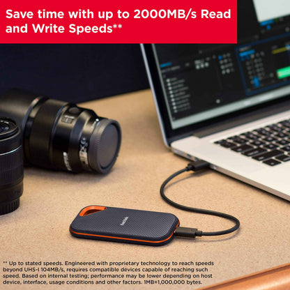 SanDisk 1TB Extreme PRO Portable SSD - Up to 2000MB/s - USB-C, USB 3.2 Gen 2x2, IP65 Water and Dust Resistance, Updated Firmware - External Solid State Drive - SDSSDE81-1T00-G25 🍁 All In One Marketplace Canada