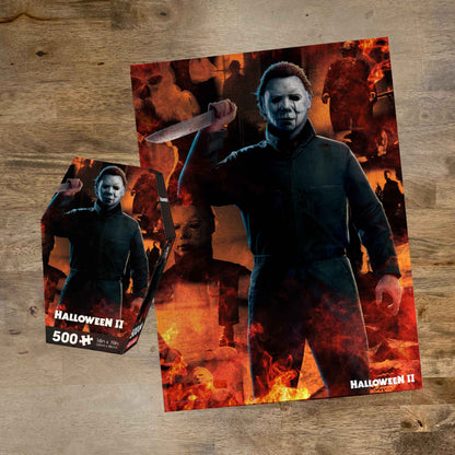Aquarius Halloween II 500pc Puzzle (500 Piece Jigsaw Puzzle) - Glare Free - Precision Fit - Officially Licensed Halloween II Movie Merchandise & Collectibles - 14x19 Inches