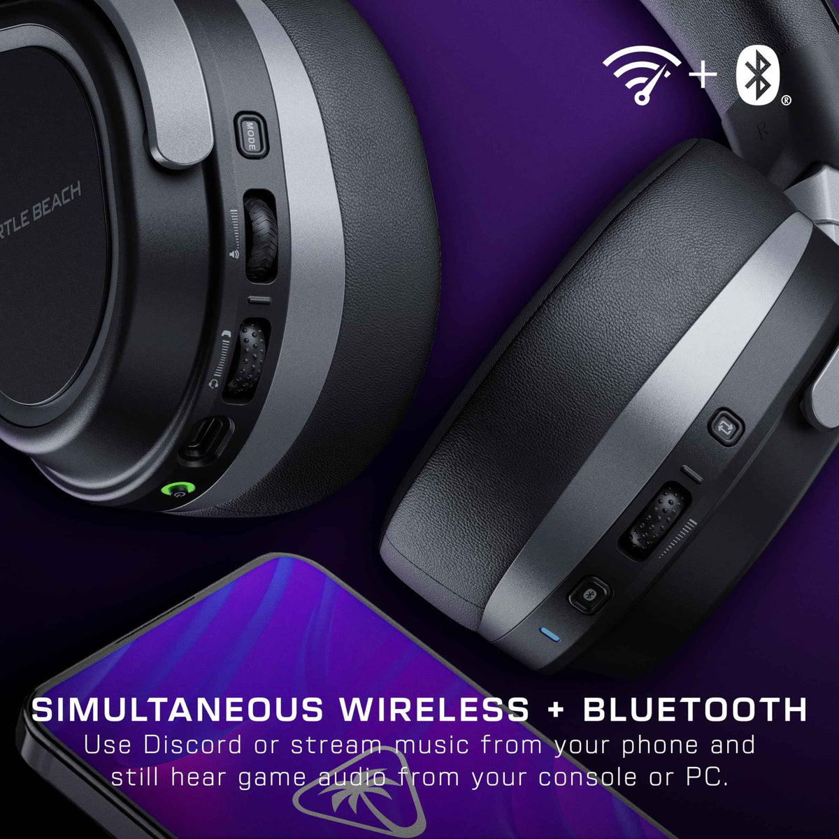 Turtle Beach Stealth 700 Wireless Multiplatform Gaming Headset for Xbox Series X|S, Xbox One, PC, PS5, PS4, & Mobile – 60mm Speakers, A.I. Noise-Cancelling Mic, Bluetooth, 80-Hr Battery – Black 🍁 All In One Marketplace Canada