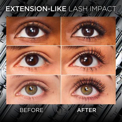 L’Oréal Paris Extensionist Mascara, Lengthening Mascara, Extension-like Length & Volume, For Sensitive Eyes, Clump-Free, Blackest Black WSH, 9.9 mL 🍁 All In One Marketplace Canada