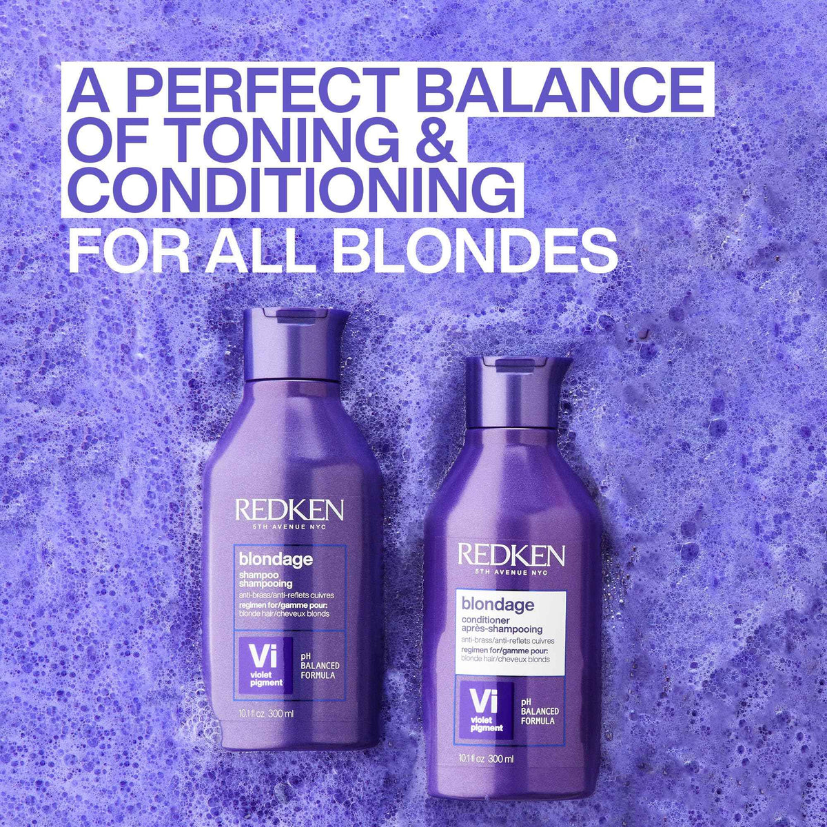 Redken Color Extend Blondage Depositing Purple Conditioner, Hair Toner, Neutralizes Brassy Tones, With Citric Acid 🍁 All In One Marketplace Canada