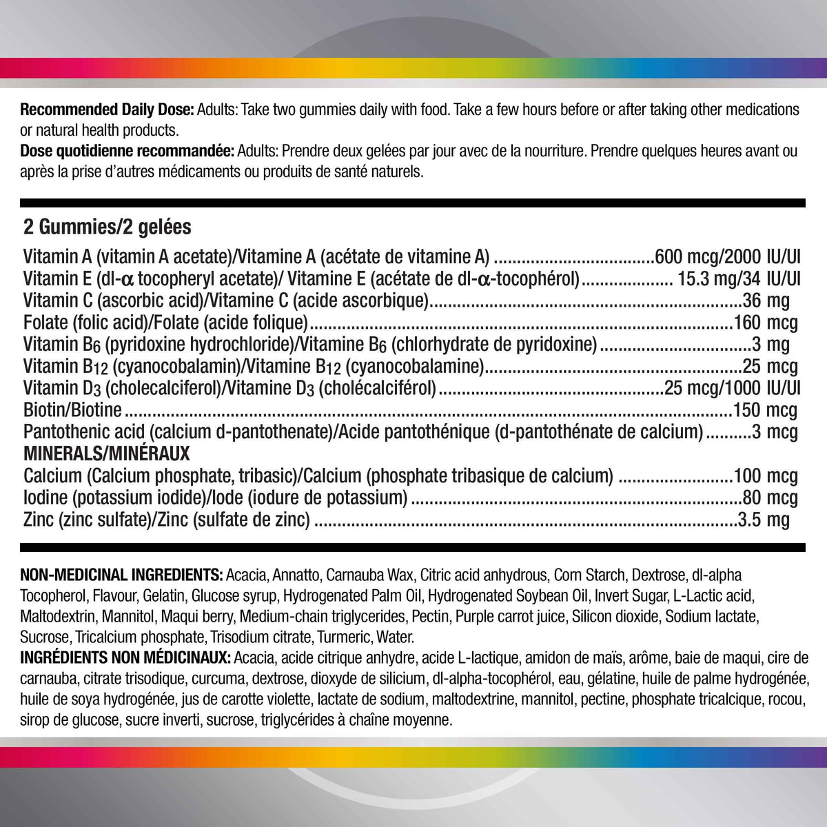 Centrum Women 50 Plus MultiGummies, Multivitamins/Minerals Gummies for Women 50+, Cherry, Berry, and Orange Flavours, 120 Gummies (Packaging May Vary) 🍁 All In One Marketplace Canada