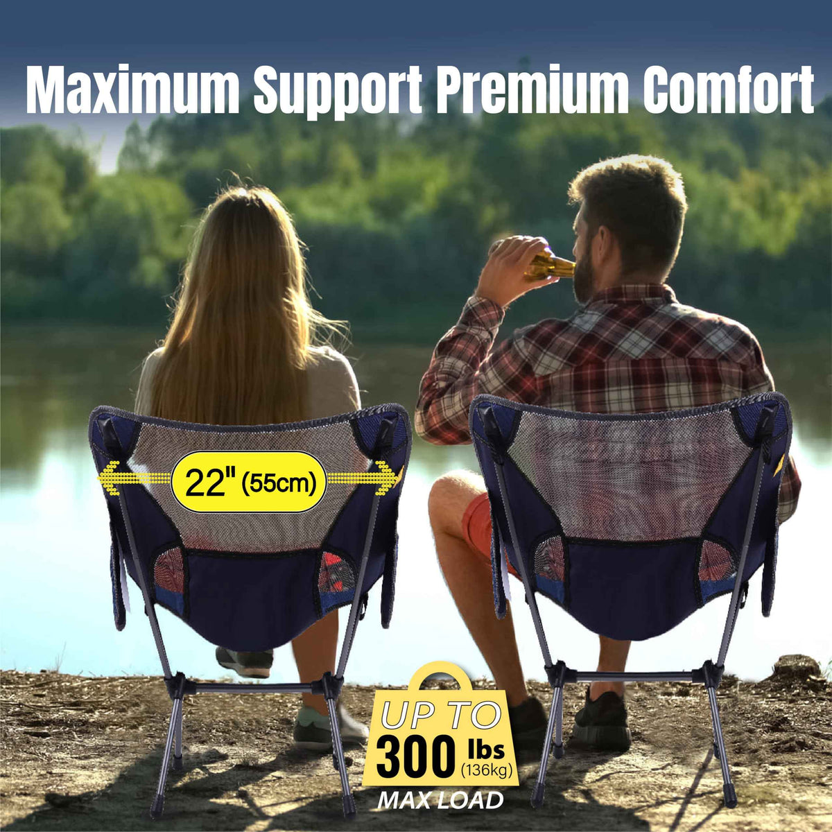 TREKOLOGY lightweight Camping Chairs for Adults - Compact & Ultralight Portablefor for Outdoor Adventures, Hiking, Backpacking – Comfortable Chaise Camping Compacte & Durable YIZI GO Chaise de Camping 🍁 All In One Marketplace Canada