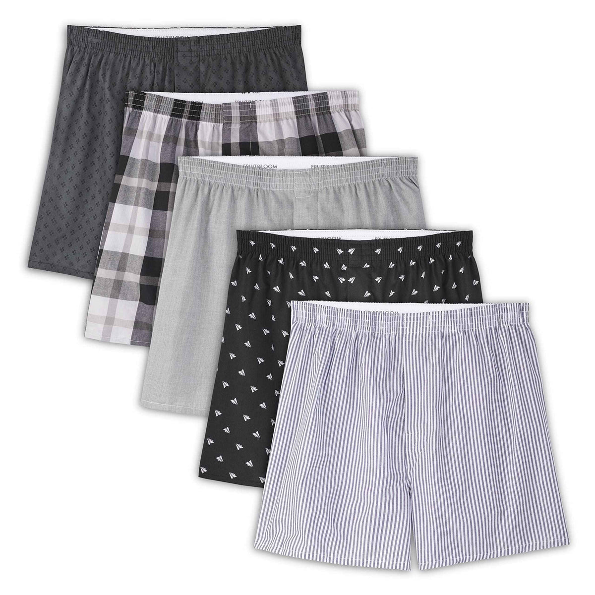 Fruit of the Loom Mens Comfort Casual Boxer Shorts, Assorted Colours, Large US 🍁 All In One Marketplace Canada