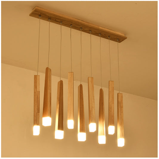 Nordic Wood Matchstick Pendant Light