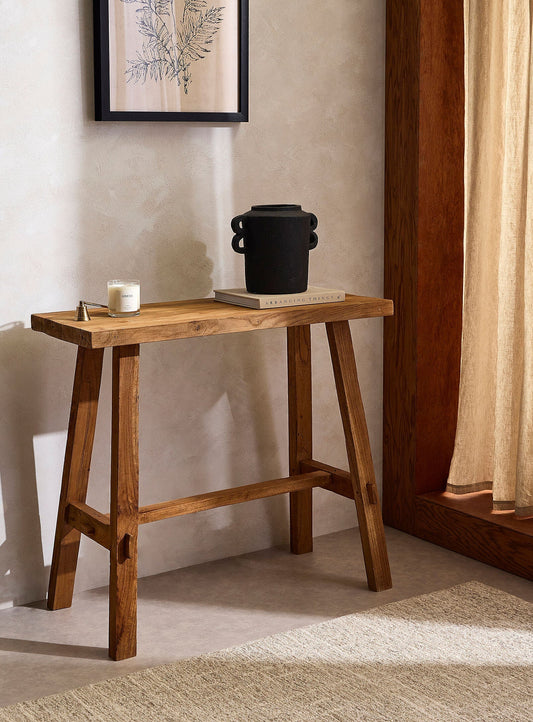 Konsole ARTISAN aus recyceltem Teakholz - 90cm