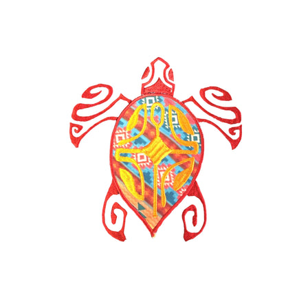 Turtle Embroidered Crossbody Bag