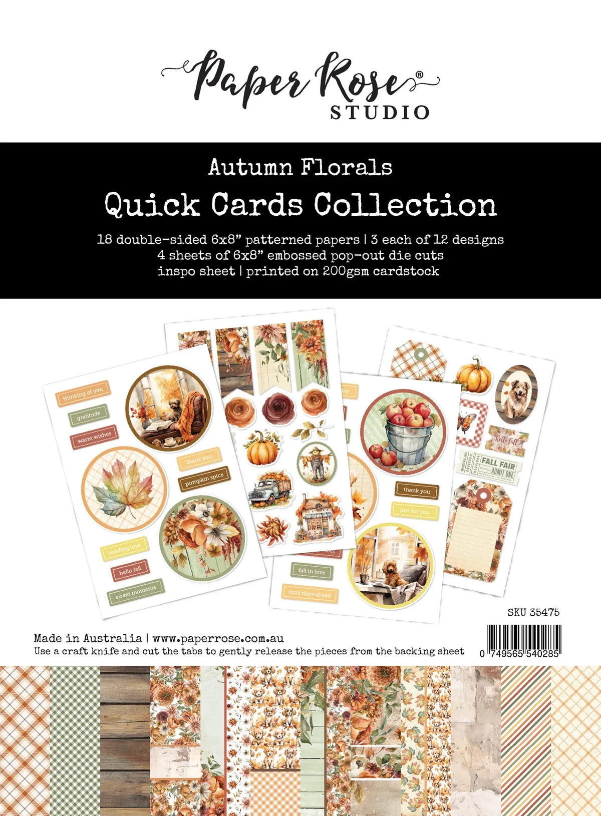 Autumn Florals Quick Card Collection 35475